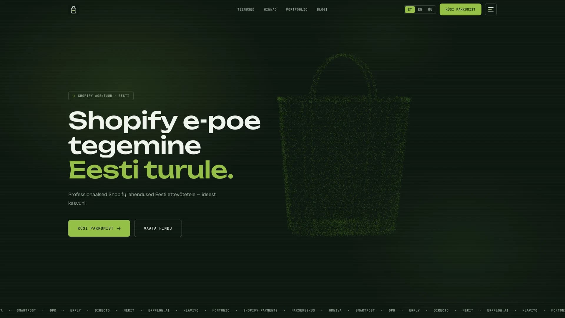 Eesti E-pood — From Wix to a Trilingual SEO + GEO Engine for a Shopify Agency