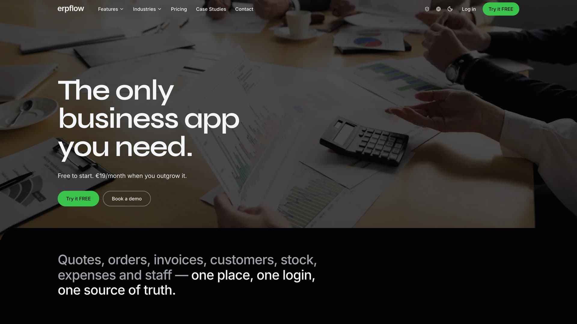 ERPFlow — API-First Multi-Tenant SaaS ERP with EU E-Invoicing