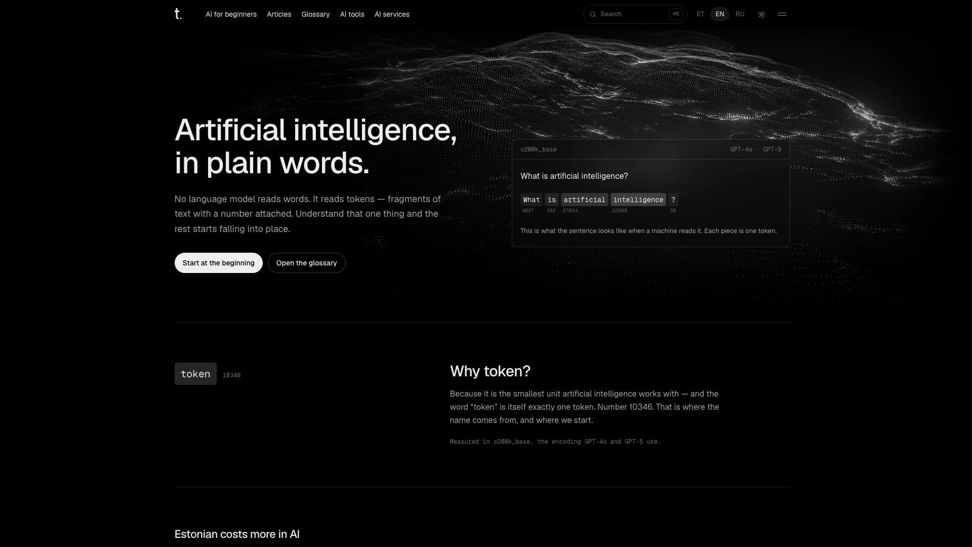 token.ee — A Trilingual Publication That Explains AI in Plain Words